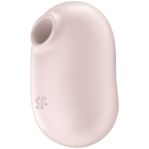 SATISFYER - STIMULATEUR ET VIBRATEUR DOUBLE AIR PULSE PRO TO GO 2 BEIGE