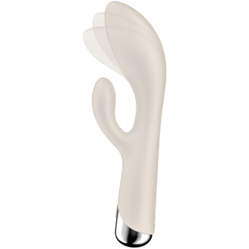 SATISFYER - SPINNING RABBIT 1 CLITORIS ET STIMULATION DU POINT G BEIGE - 1