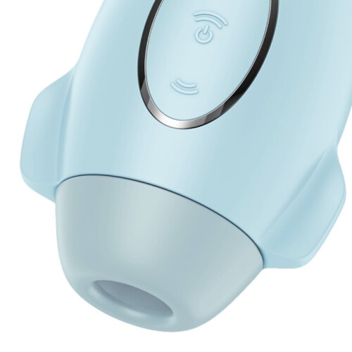 Satisfyer Mission Control Double Air Pulse Clitoral Vibrator Blue 2