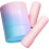 Vush Gloss Compact Rechargeable Pink Bullet Vibrator 5