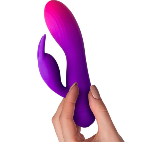 Rocks Off Glo-Girl Silicone Rabbit Vibrator 1