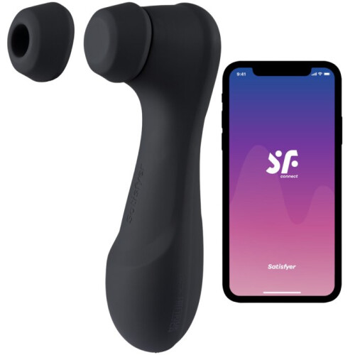 Satisfyer Pro 2 Stimulator med App og Udskiftelige Spidser Sort