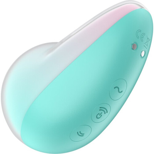 Satisfyer Pixie Dust Double Air Pulse Clitoral Vibrator Mint-Pink 2