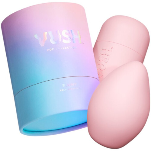 Vush Plump Compact Rechargeable Pink Squishy Palm Vibrator 2