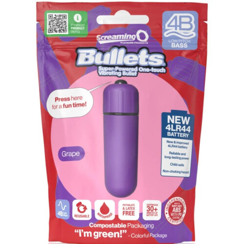 Screaming O 4B Deep Rumbling Bullet Vibrator Grape 2