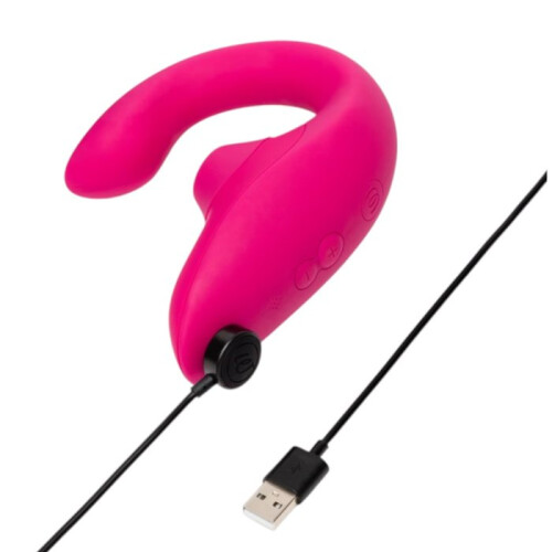WOMANIZER - BLEND RABBIT VIBRATOR STIMULATOR VIBRANT ROSE 1