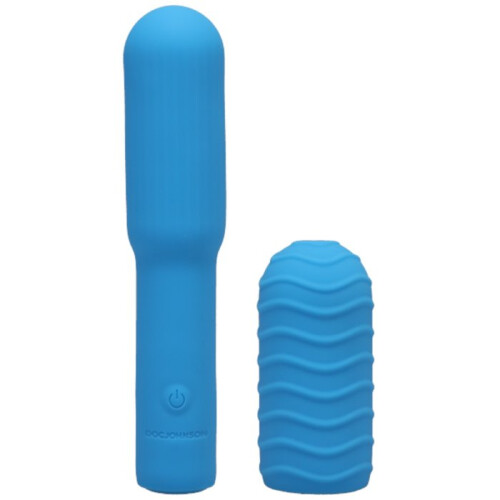 Doc Johnson Doc Johnson Mini Vibrator med Udskiftelig Tilbehør 10 cm