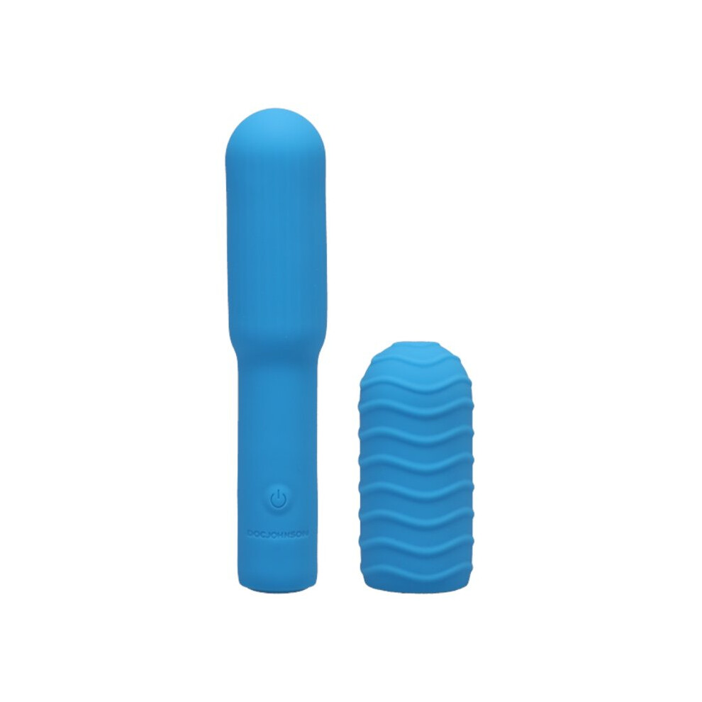Pocket Rocket Elite Sky Rechargeable Discreet Mini Vibrator Blue