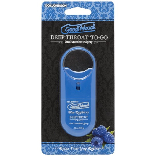 Doc Johnson GoodHead To-Go-Deep Throat Spray - Blue Raspberry 2