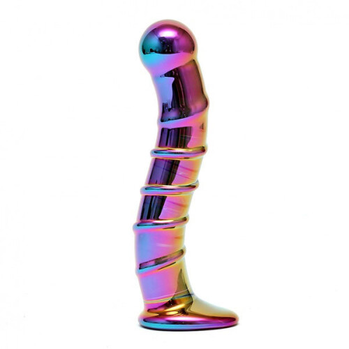 Sensual Multi Coloured Glass Nikita Dildo 2