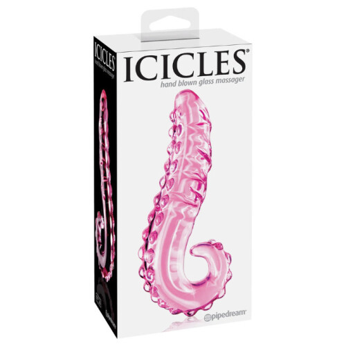 Pipedream Icicles  24 Tentacle Textured Sensual Glass Dildo 2