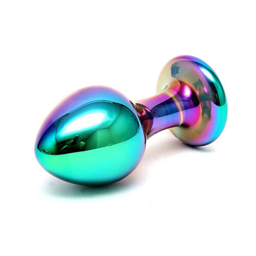Sensual Multi Coloured Glass Melany Anal Dildo 2