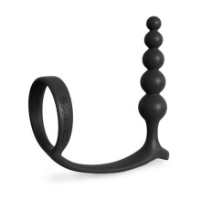 Cockring - Ass-Gasm - Anillo Anal - Silicone - Noir - Pour Adultes