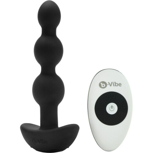 BVibe Triplet Sorte Vibrerende Analperler