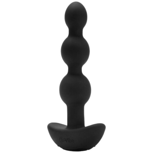 BVibe Triplet Sorte Vibrerende Analperler 1