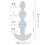 BVibe Triplet Sorte Vibrerende Analperler 6