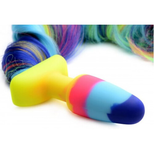 Tailz Rainbow Unicorn Tail Anal Plug 1