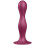 Gode de silicone com bolinhas duplas - Satisfyer - Double Ball-R - Granate 1
