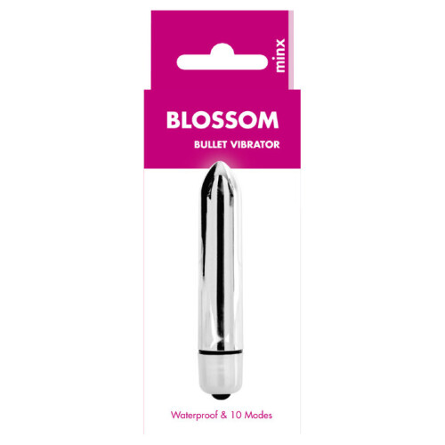 Minx Blossom 10 Mode Bullet Vibrator Silver 1