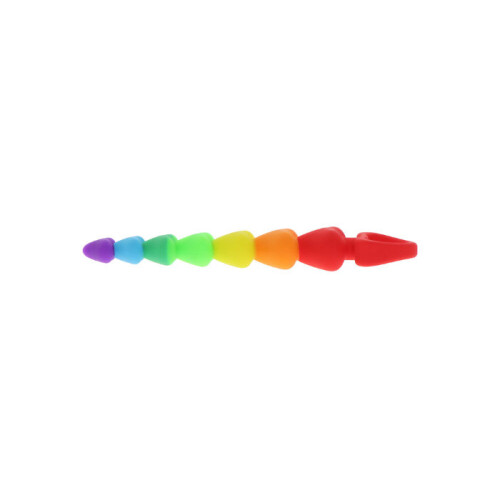 ToyJoy Rainbow Heart Anal Beads 2
