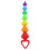 ToyJoy Rainbow Heart Anal Beads 1