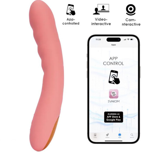 Svakom Ava Neo Interactive Thrusting Vibrator Pink