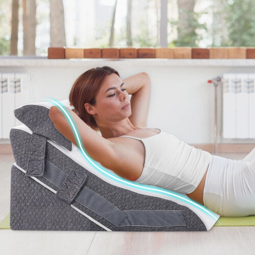 Bed Wedge Pillow Support Cushion Back Support Pillow Memory Foam