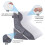 Bed Wedge Pillow Support Cushion Back Support Pillow Memory Foam 6