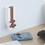 (White) Wall Mount 10 AAA & 10 AA Batteries Storage 3