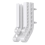 (White) Wall Mount 10 AAA & 10 AA Batteries Storage 4