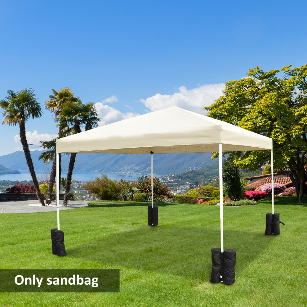 Outsunny 4Pcs Gazebo Weight Sand Bags Leg Weights Marquee Tent Canopy Base