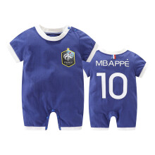 (France 10, 80cm) Newborn Baby 0-3 Months Baby Basketball Football Sports Jumpsuit