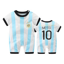(Argentina 10, 66cm) Newborn Baby 0-3 Months Baby Basketball Football Sports Jumpsuit