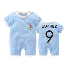(Uruguay 9, 73CM) Newborn Baby 0-3 Months Baby Basketball Football Sports Jumpsuit