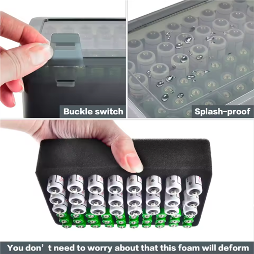 Battery Storage Organizer Holder Holds 54 AA AAA Batteries 2