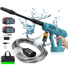 Cordless High Pressure Washer Gun + 2X Battery 5.5A-Makita Compatible