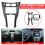 2 Din Car Stereo Frame Trim Kit for Yaris Vitz Platz 2005-2011 2