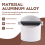 Knock Box for Coffee with Removable Knock Bar Espresso Bin -White 4