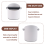 Knock Box for Coffee with Removable Knock Bar Espresso Bin -White 6