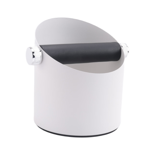 Knock Box for Coffee with Removable Knock Bar Espresso Bin -White 1