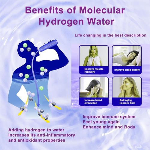 Hydrogen Water Bottle Test Meter, 3 in 1 H2/ORP/Temp Digital Tester 2