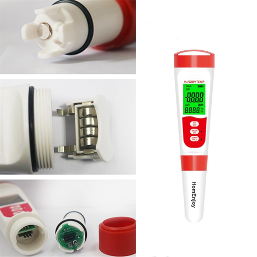 Hydrogen Water Bottle Test Meter, 3 in 1 H2/ORP/Temp Digital Tester 1