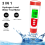 Hydrogen Water Bottle Test Meter, 3 in 1 H2/ORP/Temp Digital Tester 4