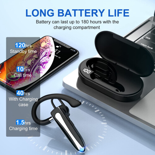 Oreillette Bluetooth sans fil pour téléphones portables 2