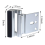 2 Pack Home Security Door Lock Withstand 800 Lbs For Inward Swinging 7