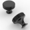 10 Pack Matte Black Knurled Cabinet Knobs Round Kitchen Cabinet Pulls 4