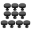 10 Pack Matte Black Knurled Cabinet Knobs Round Kitchen Cabinet Pulls 1