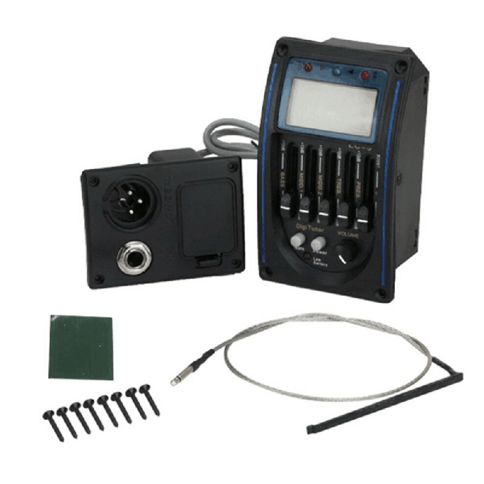 Preamplificatore Per Chitarra Acustica Prener LC5 A 5 Bande, Equalizzatore Piezoelettrico