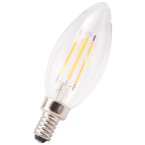 E12 4W Vela Chama Filamento LED Lâmpada Lâmpada 10*3.5cm 1