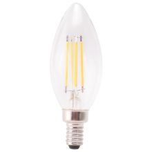 E12 4W Vela Chama Filamento LED Lâmpada Lâmpada 10*3.5cm